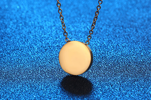 18K PVD Gold Stainless Steel Roman <b>Clock</b> Face Pendant Necklace | <b>Retro</b> Black Enamel & Mother of Pearl | Timeless Elegant Jewelry - Product Image 5