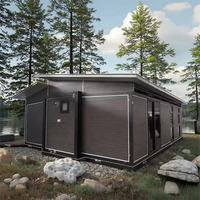 Maison préfabriquée extensible hautement efficace en forme d'appartement avec panneau sandwich en acier et installation rapide