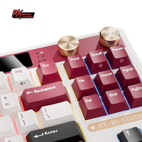 Clavier mécanique RK ROYAL KLUDGE RK M87 sans fil/2.4G/USB-C, clavier gamer à joints interchangeables à chaud avec TFT