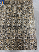Tissu YX787 en gros, populaire, tricoté, 95% polyester, 5% élasthanne, extensible dans les quatre sens, imprimé serpent léopard, imprimé feuille d'or