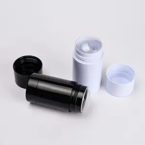 Empty stock Deodorant packaging 7g 15g 25g 60g 75g white black PET plastic sure deodorant stick