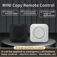 Mini Control Remoto RF 433.92MHz Impermeable con Indicador LED, Funciona con Pilas AAA, Interruptor Universal de Copia para Luz, Alarma, Timbre y Sonería