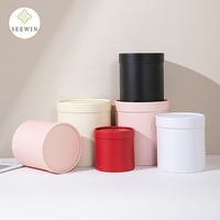 Boîte à fleurs ronde écologique 12*12/15*16/18*20cm, mini seau à fleurs pour emballage de fleurs, fournitures pour fleuristes avec logo personnalisé