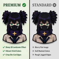 Calcomanías Japonesas Impermeables, 1000 Diseños, Calcomanías Personalizadas de Dibujos Animados en 3D, Calcomanías de Anime para Automóviles, Material PET