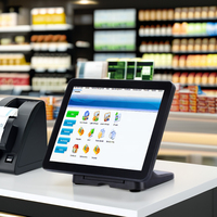 Terminal de caisse tactile 15 pouces Windows/Android pour supermarché – Système de point de vente