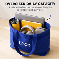 Sac fourre-tout en toile personnalisé avec logo, sac à main en coton coloré pour femmes, pour le travail, l'ordinateur portable, les courses, les voyages quotidiens, multicolores