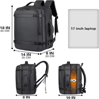 Sac à dos de voyage multifonctionnel extensible en PU, nouvelle collection 2025, unisexe, étanche, avec port USB, en polyester, idéal pour les affaires