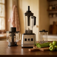 Mixeur-Blender Intelligent Multifonctionnel Professionnel Robuste et Silencieux avec Couvercle Anti-Bruit pour Usage Domestique – Sans Avis