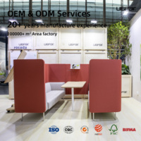 Uispair Poste de travail individuel intérieur, bureau insonorisé, cabine de travail, pod de réunion, cloison de bureau