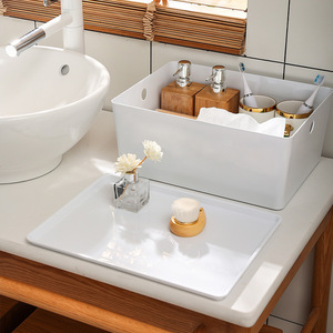 White Rectangle <b>Storage</b> Box With Lid For Closet Bedroom Bathroom Organizing <b>Clothes</b> And Accessories 4016 - Product Image 4