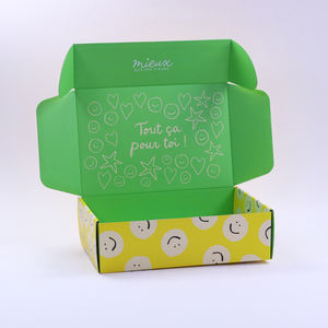 Boîte d'expédition en carton ondulé personnalisée EM, écologique, imprimée en couleur - Product Image 5