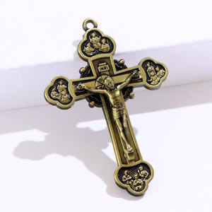 2024 gaya baru Agama Kristen perhiasan modis salib Yesus liontin kalung untuk pria - Product Image 5