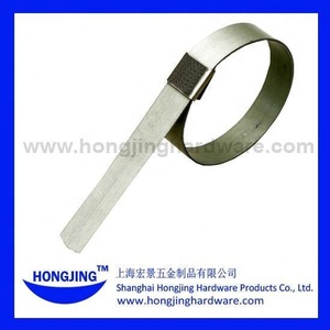 Collier <span class=keywords><strong>de</strong></span> serrage en acier inoxydable, pince <span class=keywords><strong>de</strong></span> poinçon central préformé - Product Image 4