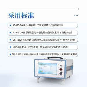Portable Infrared Co2 Co Analyzer For Carbon Monoxide And Carbon Dioxide Detection With Digital Display And Multiple Standards - Product Image 1