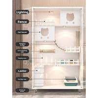 Cage d'hôtel pour chat d'intérieur de luxe en bois pour villa - Fournisseur