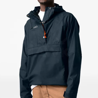 Coupe-vent de poche à fermeture éclair pour hommes, veste coupe-vent de qualité supérieure, vente en gros,
