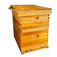 Neue japanische Zedernholz-Wachsbehandelte Doppelwand-Bienenstöcke, ofengetrocknet, für Honigbienen, Imkereikästen, Herkunft China, 3 Monate Garantie