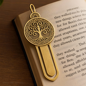 Promotional Handmade Custom Metal Creative Accessories UV Printing Oxidizing Brass Bookmark for Book