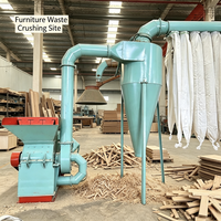 Broyeur à marteaux industriel 22KW modèle 500 pour déchets de meubles et rafles de maïs