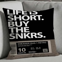Housse de coussin Streetwear Sneaker Art GOT' EM, décoration intérieure, collage de chaussures urbaines, en coton et lin, pour Sneakerheads