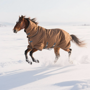 Оптовая продажа, водонепроницаемое одеяло для конного спорта с меховым воротником - Product Image 5