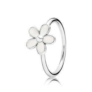 Anillo de niña estética con diseño floral de Margarita blanca pura anillo de espera de amor verdadero para Niñas para anillo <span class=keywords><strong>CTR</strong></span> Católico - Product Image 2