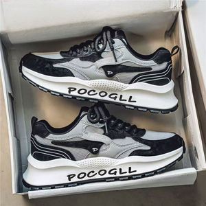 Chaussures décontractées pour hommes, rehaussantes, rétro, à lacets, respirantes, anti-odeur, en maille, tendance mode, confortables et souples, toutes saisons - Product Image 6