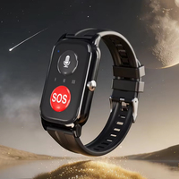 Montre connectée 4G pour seniors H27G, appel SOS à un bouton, chat vidéo, alerte de chute, rappel de médicaments, positionnement Wi-Fi, 830 mAh, IP67