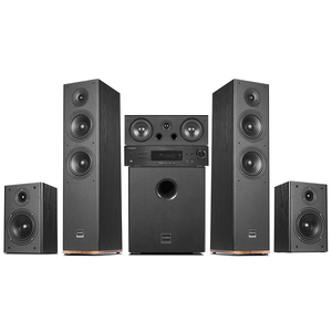 Sistema de Sonido Envolvente 5.1 para el Hogar, Sistema de Cine en Casa de Madera con Amplificador Digital Compatible con 3D/4K - Product Image 1