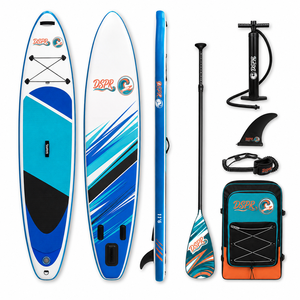 Planche de <span class=keywords><strong>paddle</strong></span> <span class=keywords><strong>gonflable</strong></span> à traction améliorée, zone antidérapante pour les <span class=keywords><strong>pieds</strong></span>, stable pour la pratique quotidienne du <span class=keywords><strong>paddle</strong></span> en eau en plein air - Product Image 2