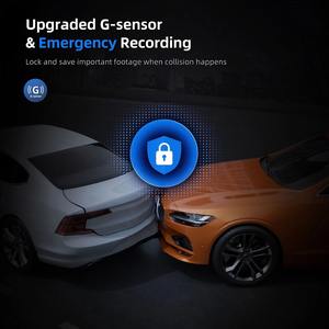 عدسات OEM 4K 3 بوصة للوحة القيادة DVR للدوران الخلفي للفيديو الداخلي كشف حركة عالمي - Product Image 3