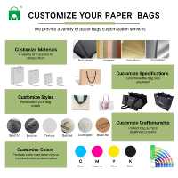 Sac en papier ivoire de luxe personnalisé avec logo doré, élégant sac cadeau avec large poignée en ruban, sac de shopping haut de gamme