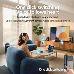 <span class=keywords><strong>Adaptador</strong></span> <span class=keywords><strong>Bluetooth</strong></span> LE Audio Auracast Broadcast One-to-Multiple <span class=keywords><strong>de</strong></span> Ultra Largo Alcance (150M) en Material Plástico con AptX LL/HD - Product Image 6