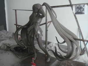 Figura de Ídolo Virtual de Silicona Hiperrealista Superior, Estatua de <span class=keywords><strong>Chica</strong></span> Anime Personalizada 1:1, Escultura Humana de Tamaño Real, Coleccionable Artístico - Product Image 3