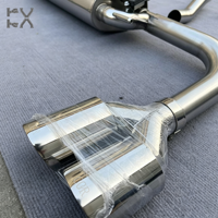 Tuyau d'échappement pour Audi SQ5 3.0T SS304 avec bouclier thermique, épaisseur 1,5 mm, finition lisse, 2 entrées, 2016-2024, garantie 3 ans