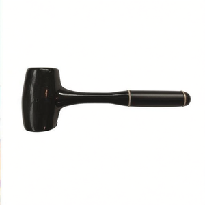 Marteau monolithique Ttake 5089 avec tête en caoutchouc noir pour la menuiserie et la métallurgie - Product Image 2