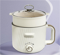Meilleure Vente : Marmite Électrique 1,8 L avec Contrôle Numérique de la Température, 600 W, Multifonction, Petite Capacité pour Dortoir et Usage Domestique