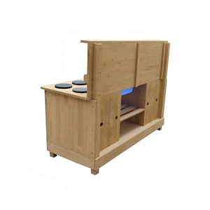 <span class=keywords><strong>Cuisine</strong></span> extérieure <span class=keywords><strong>en</strong></span> <span class=keywords><strong>bois</strong></span> pour enfants avec rangement et tableau noir et ensemble de jouets de <span class=keywords><strong>cuisine</strong></span> pour robinet d'eau - Product Image 4