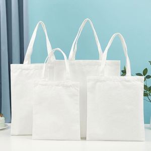 Sacs fourre-tout de couleur naturelle 15 x 16 pouces, sac en coton réutilisable, écologique et durable - Product Image 4
