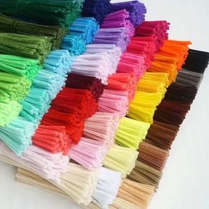 ชุดทำดอกไม้แฮนด์เมด Twisty Stick Twist Bar Premium Velvet DIY Craft Kit - 100 ชิ้น ท่อทำความสะอาดโพลีเอสเตอร์สีมาการอง - Product Image 2