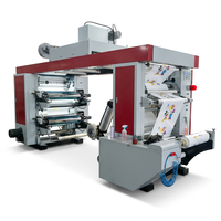 Machine d'impression flexographique 4 couleurs pour film de sacs shopping en PE à vitesse moyenne YT-41000