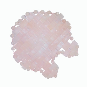 Sous-verre en quartz rose naturel en forme de cœur et d'oreilles de chat, fait main, en pierre de cristal rose, résistant à la chaleur, décoration de table, tapis de tasse - Product Image 5