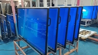 Высококачественная интерактивная инфракрасная доска с 10-точечным сенсорным управлением, 100 дюймов, для совещаний, с передвижной стойкой