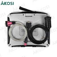 Outil de diagnostic robuste pour Liebherr avec scanner, ordinateur portable CF19 et câble Deutsch 9 broches pour engins de construction et grues