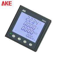 Meter Energi Tiga Fasa DIN Rail Pintar dengan Layar LCD Kelas 0.5 KWh RS485 Modbus RTU Penganalisa Daya 50A Arus Maksimum 0-999999.9 kWh