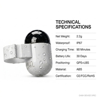 Traceur GPS Velocity Pigeon Band 2.2g à charge instantanée IP67 sans carte SIM, prêt pour la course de vitesse