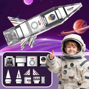 Blocchi Magnetici Personalizzabili per Bambini, Set da Viaggio Portatile per Costruzioni Spaziali, Piastrelle Magnetiche per Bambini - Product Image 3