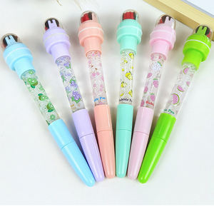 Stylo bille multifonctionnel avec tampon encreur et logo personnalisé, idéal comme cadeau pour étudiant - Product Image 1