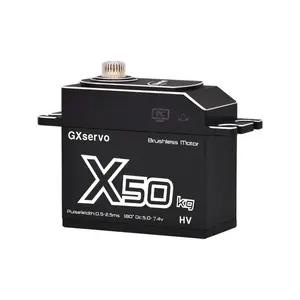 GX X50 50KG Brushless Programmable Waterproof Metal Gear Motor 1/8 1/10 RC Car <span class=keywords><strong>Traxxas</strong></span> Large Torque Servo pour 1/10 Car Boat - Product Image 5