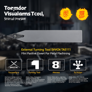 External Turning Tool SVVCN TA5111 Mini Positive Insert For Metal <b>Machining</b> - Product Image 3